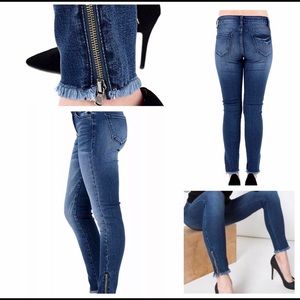 Kancan Sz 31 skinny High Waist Zipper Ankle Jeans